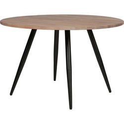 WOOOD Tablo Rond Tafelblad Incl. 2-Standen Poot Conisch - 74,4x120x120