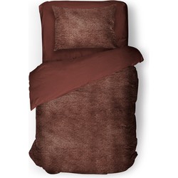 Eleganzzz Dekbedovertrek Flanel Fleece - rose brown 140x200/220cm