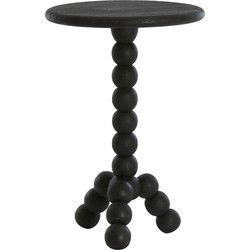 Light&living Bijzettafel Ø35x54 cm VEGLIO hout mat zwart