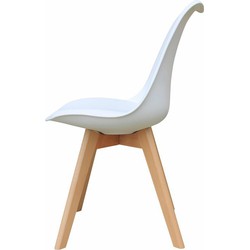 Set van 4 stoelen - Alba stoelen - wit - lagom