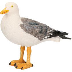 Meeuwen beeldje - 18 cm - polystone - meeuw - dierenbeeldje decoratie - Beeldjes