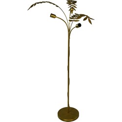 HSM Collection-Vloerlamp Palmtree-60x75x150-Goud-Metaal