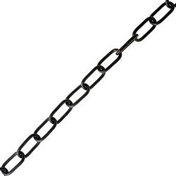 Sierketting zw gelakt 22x3
