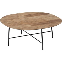 DTP Home Coffee table Soho semi-round 90 TEAKWOOD,35Ø90 cm, recycled teakwood top
