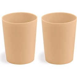 Kave Home - Bekers Epiphany set van 2 van siliconen in beige