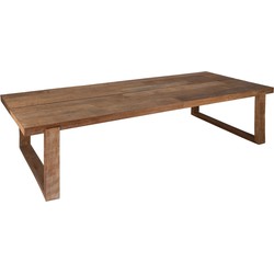 DTP Home Dining table Icon rectangular,78x280x100 cm, 8 cm top with split, recycled teakwood