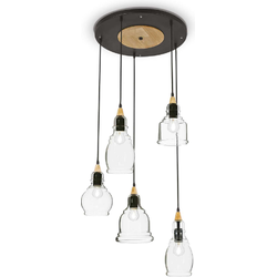 Ideal Lux - Gretel - Hanglamp - Metaal - E27 - Zwart