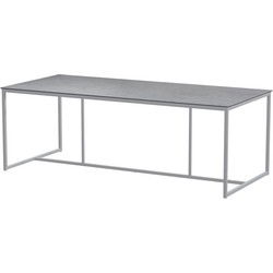 Quatro Tafelframe Frost Grey met HPL Light Grey tafelblad 220 x 95 cm