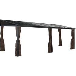 Sojag Aluminium terrasoverkapping Portland 288x488x240cm- antraciet