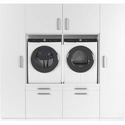 Wasophoogte Wasmachine Kast Prague – Pure Wit