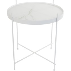 ZUIVER SIDE TABLE CUPID MARBLE WHITE