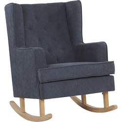 Beliani TRONDHEIM - Schommelfauteuil-Grijs-Polyester