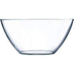 Salade serveerschaal rond glas 28 cm - Saladeschalen