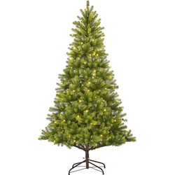 Black Box Trees Nagoya Kunstkerstboom met Warm Witte LED Verlichting - H240 x Ø138 cm - Groen