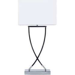 Beliani YASUNI - Tafellamp-Wit-IJzer
