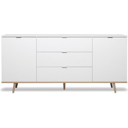 Dressoir 2 deuren 3 laden L180 cm - Copenhague