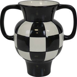 Vase - Jug - Ceramics - Black/White - 22x14,5x22,5cm
