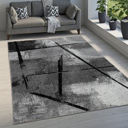Laagpolig Modern Vloerkleed Modilia - Grijs - 140x200 cm