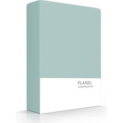 Zavelo Flanel kussenslopen Pastel Groen (set van 2)-60 x 70 cm (standaard)