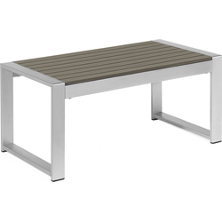 Beliani SALERNO - Salontafel-Grijs-Aluminium