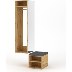 Garderobe Kast Multifunctioneel L50 x H150 cm - Clever