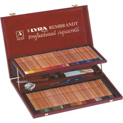 Lyra LYRA Rembrandt Aquarel houten koffer met 106 kleuren