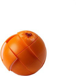 Mosterd Fruit Kubus - Oranje