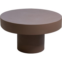 Salontafel Rond - Taupe Ijzer - 66x66x36,5cm - Margriet