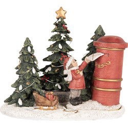 Clayre & Eef Kerstdecoratie met LED-verlichting Kind Rood Kunststof