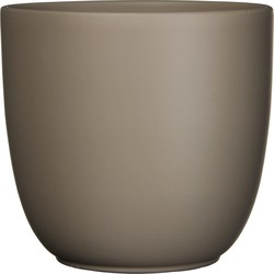 Mica Decorations Plantenpot - taupe bruin - keramiek - 31 x 28 cm - Plantenpotten