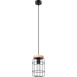 Industriële hanglamp GWiklund Hout