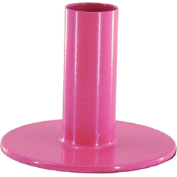 Candleholder - Basic - Metal - Pink - 8x8x6,5cm