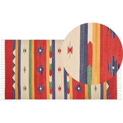ALAPARS - Vloerkleed - Meerkleurig - 80 x 150 cm - Katoen