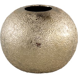 PTMD Elvery Gold glazed ceramic pot round bulb M