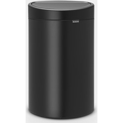 Touch Bin New afvalemmer, 40 liter, kunststof binnenemmer - Matt Black