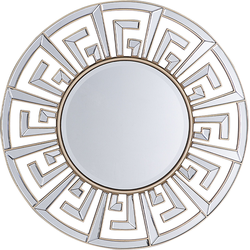 Beliani FLERS - Decoratieve Spiegel-Goud-Metaal