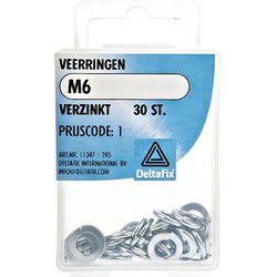 Veerringen m6 verz 30st