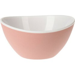 Excellent Houseware Schaaltje/kommetje - roze - kunststof - 330 ml - Saladeschalen