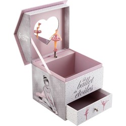 Decopatent® Muziekdoos met Muziek en Ballerina voor Meisjes - Sieradenhouder - Sieradendoos kind - Muziekdoosje Ballet Danseres