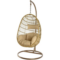 hangstoel ijzer wicker - Decoris