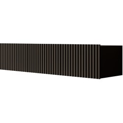 Meubella - TV-Meubel Pepinos - Mat zwart - 150 cm