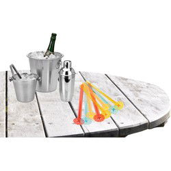 Barset - ijsblokjes houder/koelemmer/cocktailshaker 500 ml met stampers - IJsemmers
