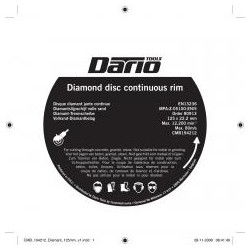Dario Tools Diamantslijpschijf Vol.R. 125mm