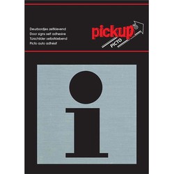 Route Alu Picto 80 x 80 mm Sticker info - Pickup