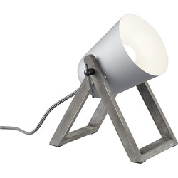 Moderne Tafellamp  Marc - Hout - Grijs