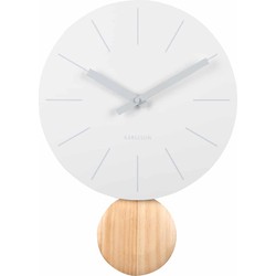 Wandklok Arlo Pendulum - Wit - Ø30cm