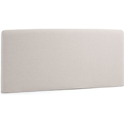 Kave Home - Dyla hoofdbord met afneembare hoes in beige, voor bedden van 150 cm