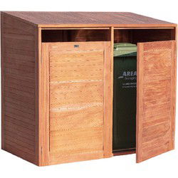 Containerberging dubbel, hardhout Tuindeco