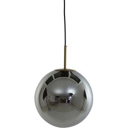 Light&living A - Hanglamp Ø40 cm MEDINA antiek brons+smoke glas