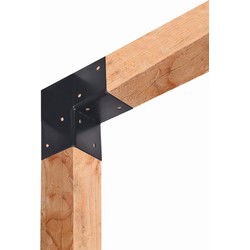 Paalverbinder 2-weg hoek t.b.v. 15 cm paal Tuindeco